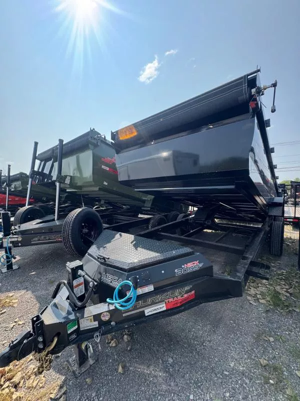 2026 Horizon 7'X16' "HZ7" 15.2K W/3FT HIGH SIDES & SPARE Dump Trailer