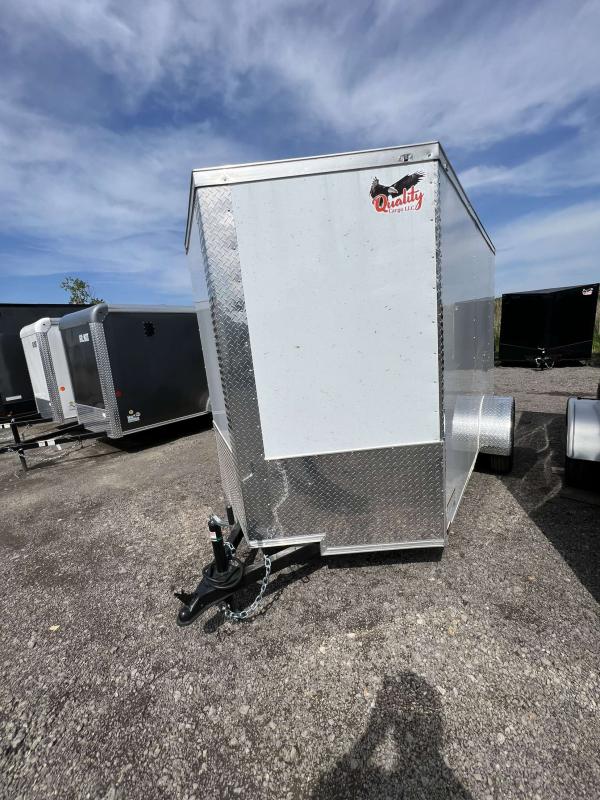 Quality Cargo 6X10 3K ENCLSOED CARGO TRAILER W/REAR RAMP DOOR