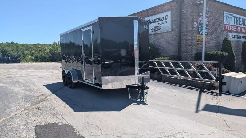 2025 Car Mate Trailers 7X16+12 EXTRA HEIGHT 7K RAMP DOOR  Cargo / Enclosed Trailer