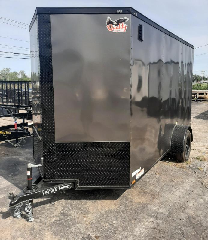 Quality Cargo 6X12+9 EXTRA HEIGHT 3K ENCLOSED TRAILER W/REAR RAMP DOOR ****BLACKOUT****