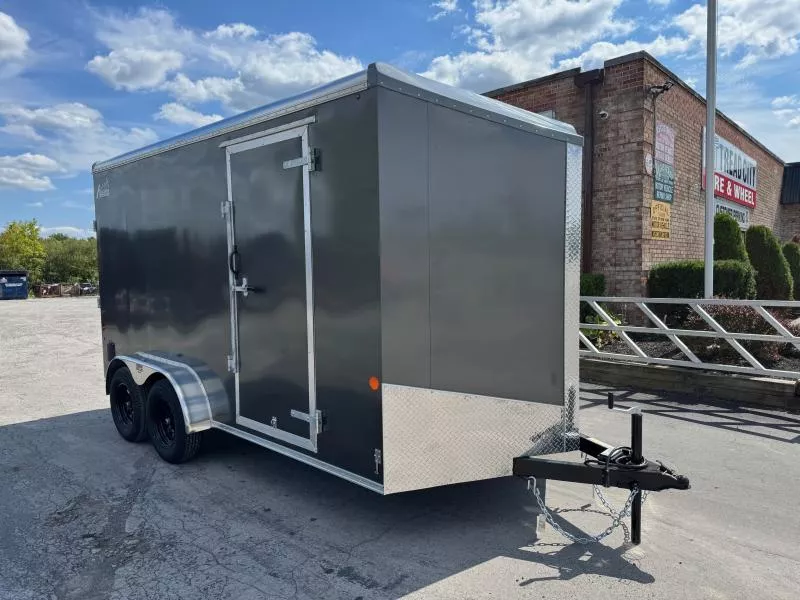 2026 Car Mate Trailers 7'X14'+12" EXTRA HEIGHT 7K W/RAMP Cargo / Enclosed Trailer
