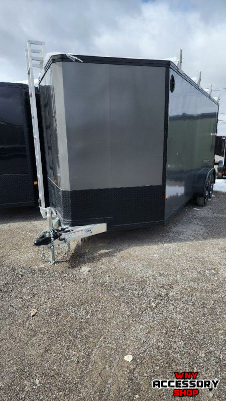 Stealth Trailers ALUMINUM 7X18 7K ULTIMATE CONTRACTOR TRAILER **BLACKOUT** 1738257740