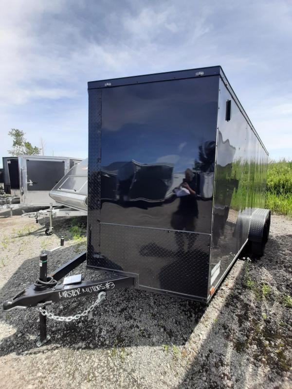 Quality Cargo 7X16+9 EXTRA HEIGHT 7K ENCLOSED TRAILER W/REAR RAMP DOOR ****BLACKOUT PACKAGE****