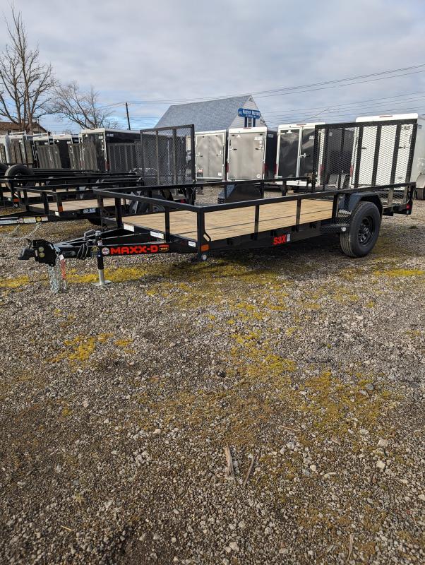 MAXXD 6.5x14 5200lb S3X Angle Single Axle Utility Trailer 