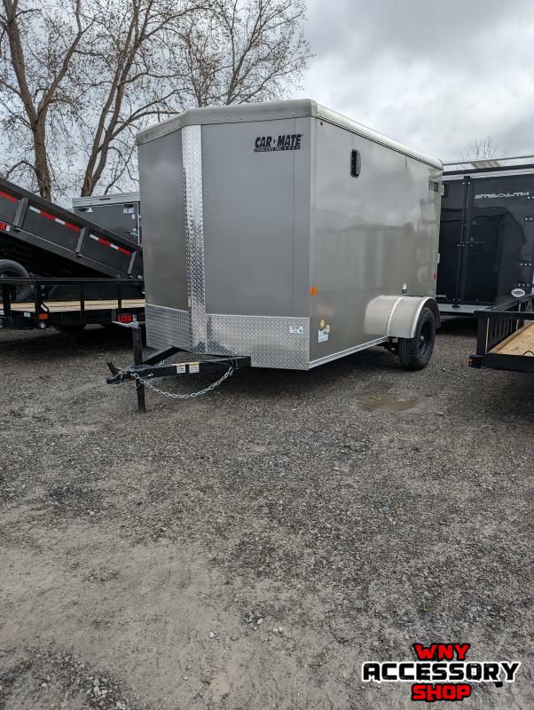 Car Mate Trailers 6X10 3K SINGLE AXLE W/REAR RAMP DOOR Cargo / Enclosed Trailer 1738257743