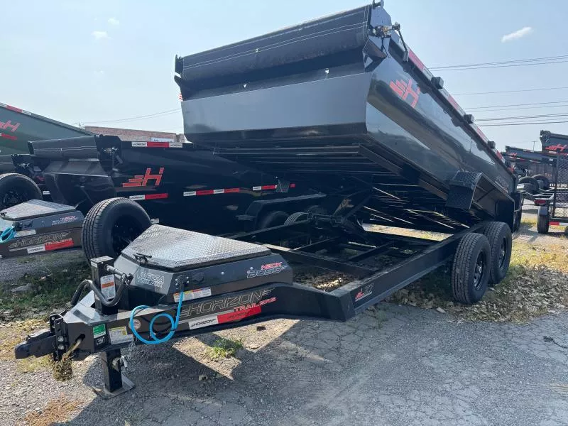 2026 Horizon Trailers 7'X14' 14K "LZ7"  W/SPARE Dump Trailer