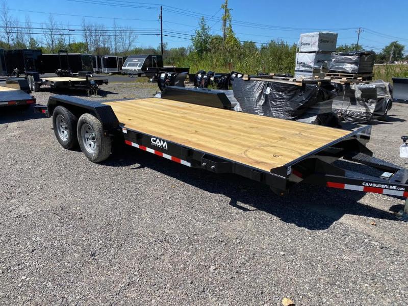 Cam Superline 18' WOOD DECK 10K Car / RACING TRAILER REMOVABLE FENDERS