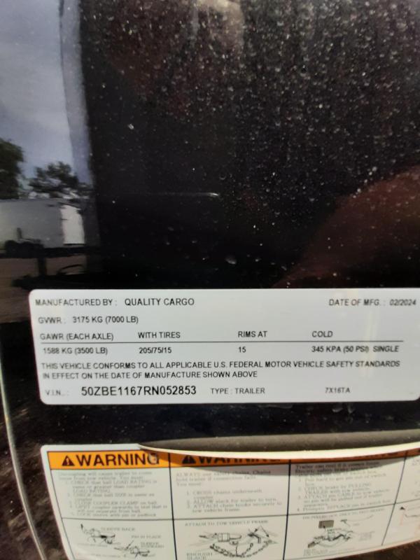 new Cargo (Enclosed) Trailers QUALITY CARGO Other for sale, in Lockport, NY Thumbnail 8