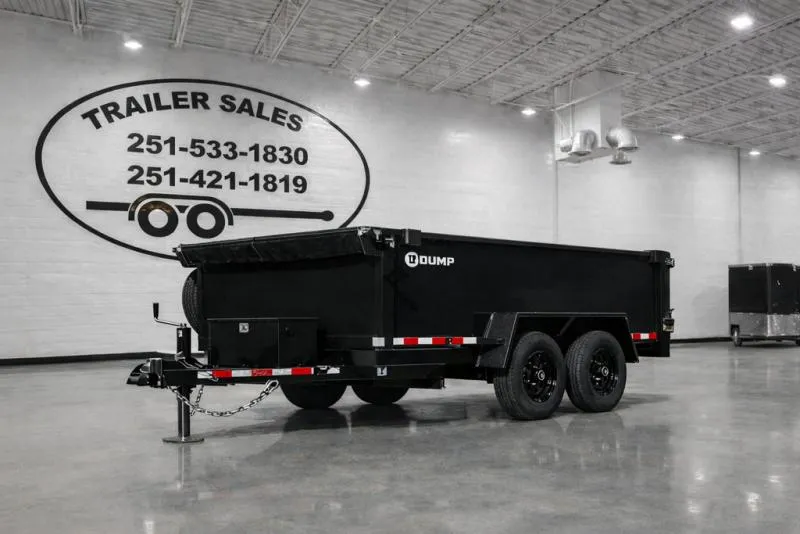 2026 U-Dump Trailers 61210-31-LP-PRO-LITE w/ slide in ramps (Black) 6X12X31  9,990 GVWR