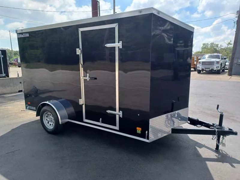 7X12 ENCLOSED CARGO / MOTORCYCLE TRAILER 5K AXLE