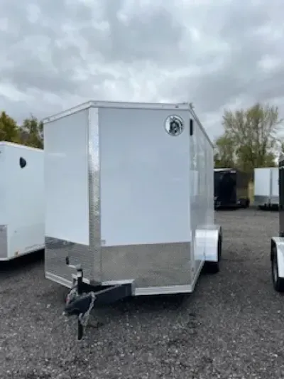 2026 Pace American 7 x 14 Journey SE Flat Top Sloped V-Nose Enclosed Cargo Trailer 7K