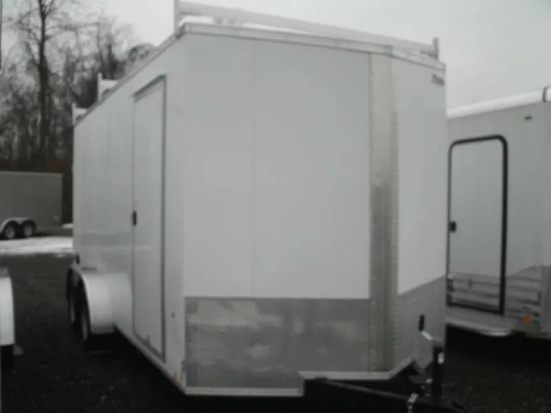 2026 Pace American 7 X 14 Journey SE Flat Top Sloped V-Nose Enclosed  