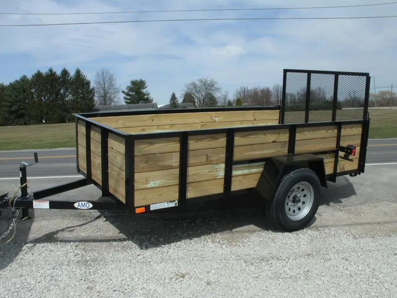 2024 AMO 5x10WG - Wood Side with Gate Utility Trailer
