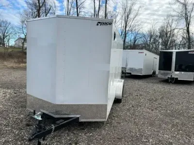 2027 Pace American 7 X 16 Outback DLX Flat Top V-Nose Enclosed Cargo