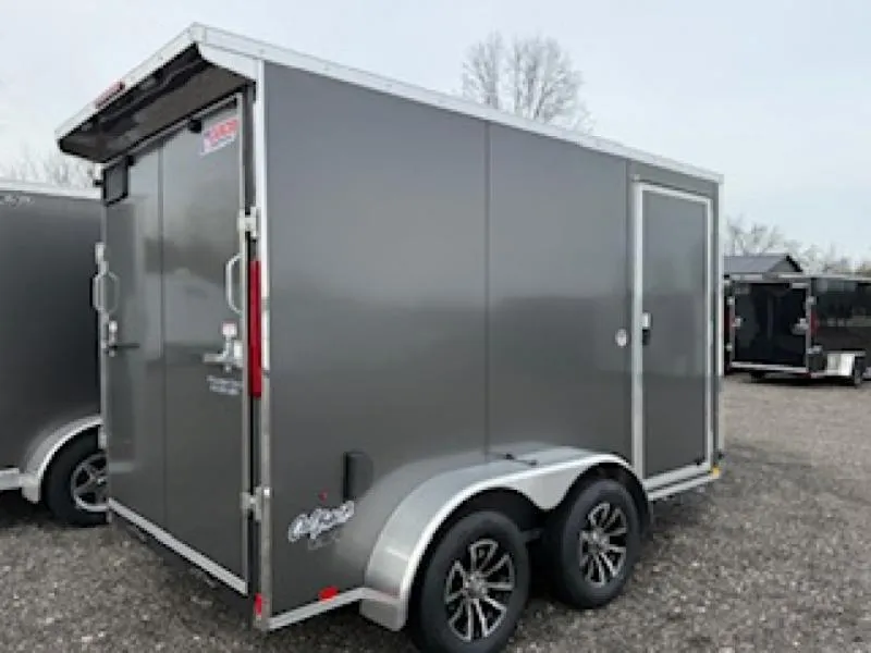 2026 Pace American 6 X 12 Tandem Outback DLX Flat Top V-Nose Enclosed