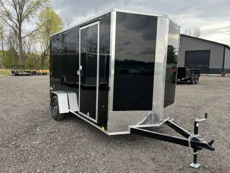 2025 Pace American 6 X 14 Outback DLX Flat Top V-Nose Enclosed Cargo