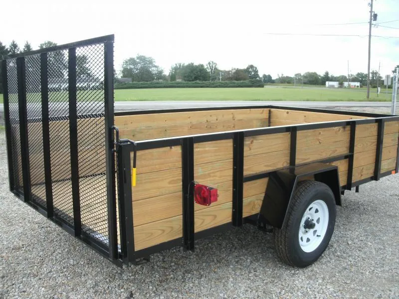 2024 AMO 6 x 12 UT -2' Wood Side with Gate Utility Trailer