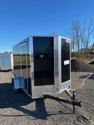 2026 Pace American 6 x 10 Outback DLX Flat Top V-Nose Enclosed Cargo Trailer 3K