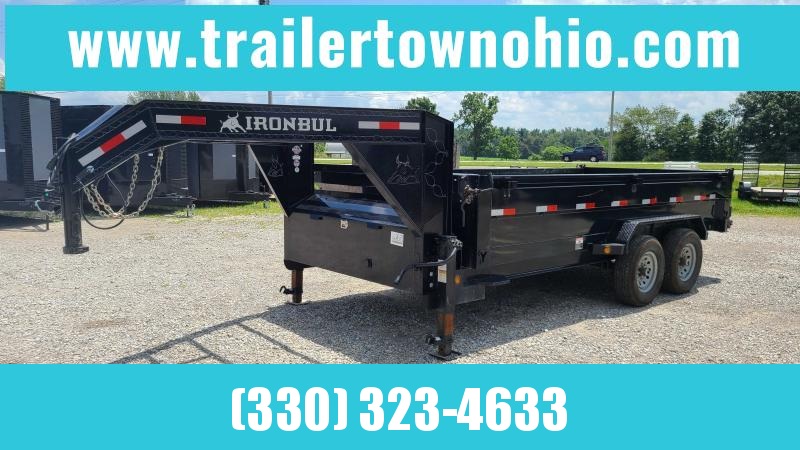 Used 2022 IronBull Gooseneck Dump Trailer 7k Axles Used 2022 IronBull Gooseneck Dump Trailer 7k Axles