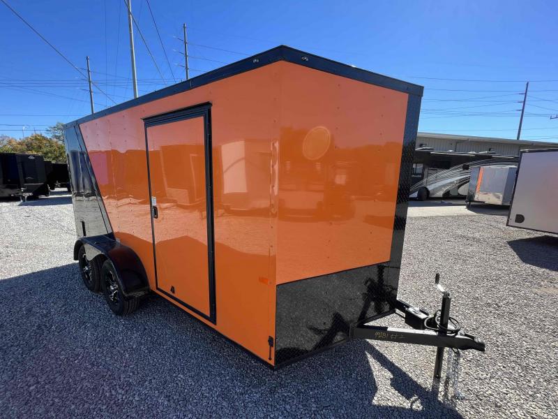 2023 Rock Solid Cargo 7x14 tandem two tone black/orange Cargo