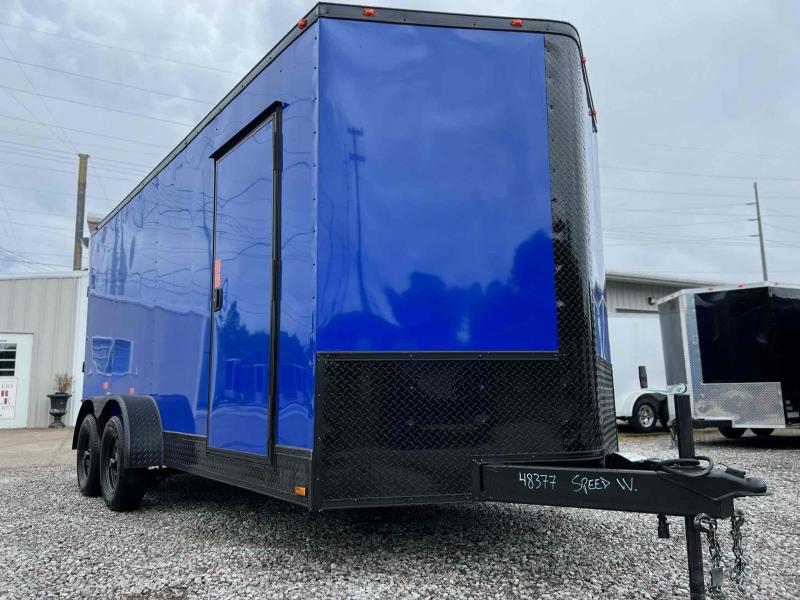 2022 CLEARANCE 7x16 Tandem Axle 6'9 Ceiling Enclosed Cargo Trailer