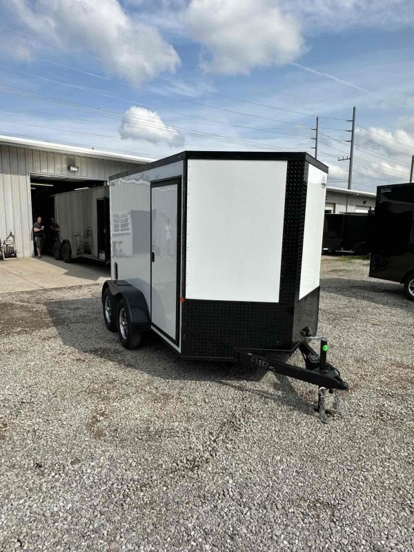 2023 Rock Solid Cargo 6X10 Tandem Axle White Polycore Cargo / Enclosed Trailer Speed Warehouse