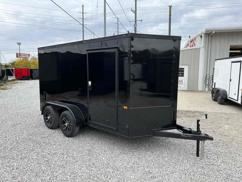 2024 Rock Solid Cargo 6X12 Tandem Axle Black Poly Cargo / Enclosed Trailer Speed Warehouse
