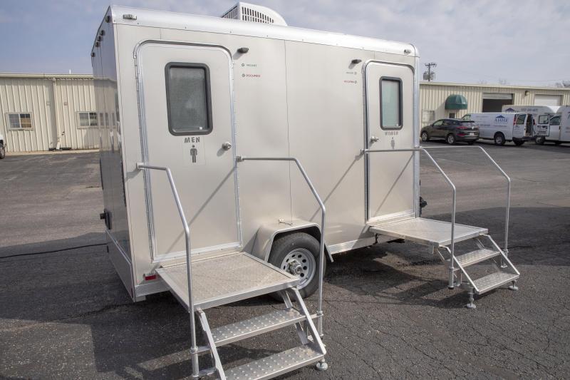 2 Station Restroom Trailer - 6 Various models available (Options additional charge) 2 Station Restroom Trailer - 6 Various models available (Options additional charge)