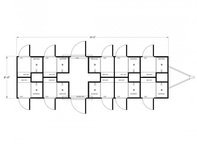 10 Station Shower Trailer - Private Suites 10 Station Shower Trailer - Private Suites