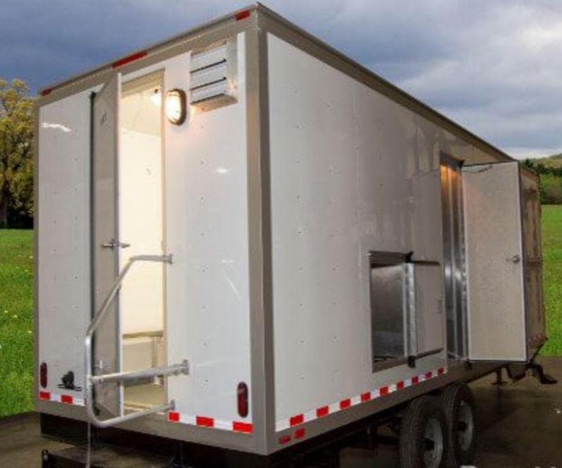 4 Station Decontamination Trailer with Lockers 4 Station Decontamination Trailer with Lockers