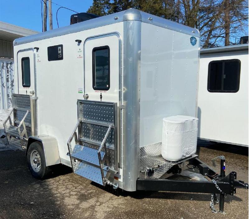 2 Station Restroom Trailer - Sterling Interior (2 Available) 2 Station Restroom Trailer - Sterling Interior (2 Available)