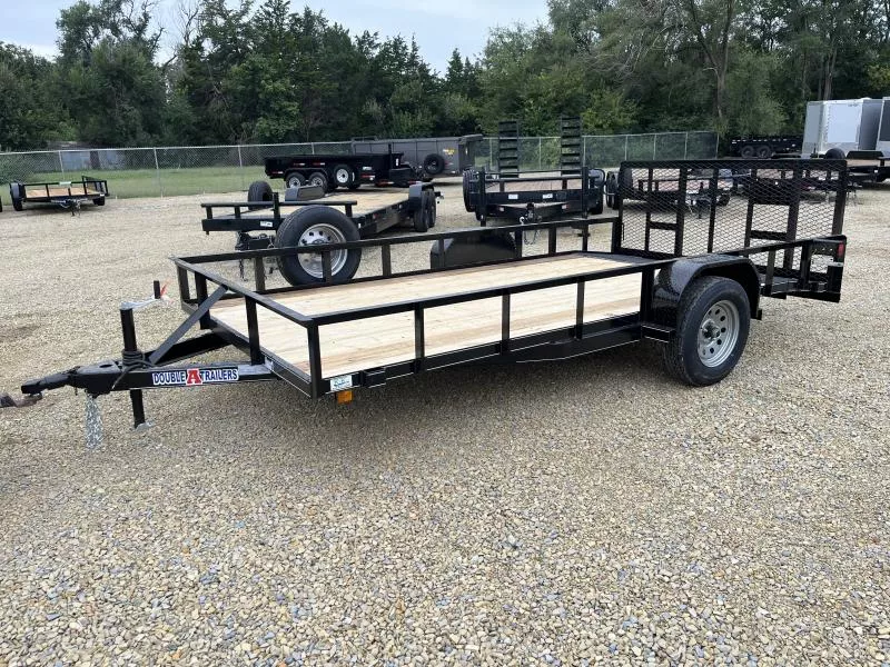 2025 Double A 83"x14' Dovetail Utility Trailer