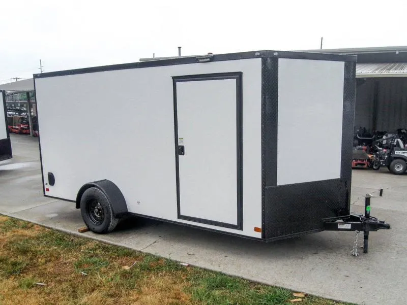 7X14SA SINGLE AXLE ENCLOSED BLACKOUT CARGO TRAILER