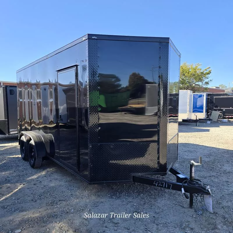 6X12SA SINGLE AXLE ENCLOSED CARGO TRAILER BLACKOUT PACKAGE