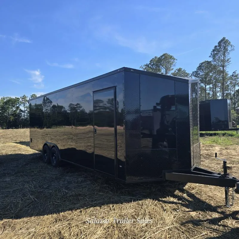 New 8.5X24TA2 Blackout Enclosed Trailer with Spoiler