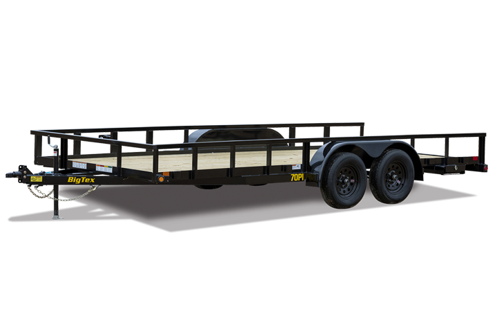 Big Tex 70PI-X 83" x 14 Tandem Axle Pipe Top Utility Trailer Big Tex 70PI-X 83" x 14 Tandem Axle Pipe Top Utility Trailer