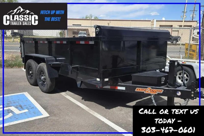 2026 Down 2 Earth Trailers DTE714DT7B Dump Trailer