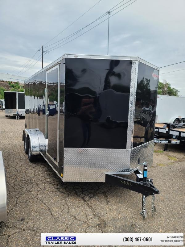2022 Cargo Mate EHW716TA2 - 7' x 16' - Black - Cargo / Enclosed Trailer 2022 Cargo Mate EHW716TA2 - 7' x 16' - Black - Cargo / Enclosed Trailer