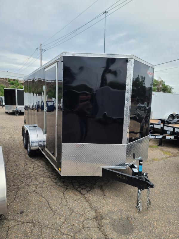 2022 Cargo Mate EHW716TA2 - 7' x 16' - Black - Cargo / Enclosed Trailer 2022 Cargo Mate EHW716TA2 - 7' x 16' - Black - Cargo / Enclosed Trailer