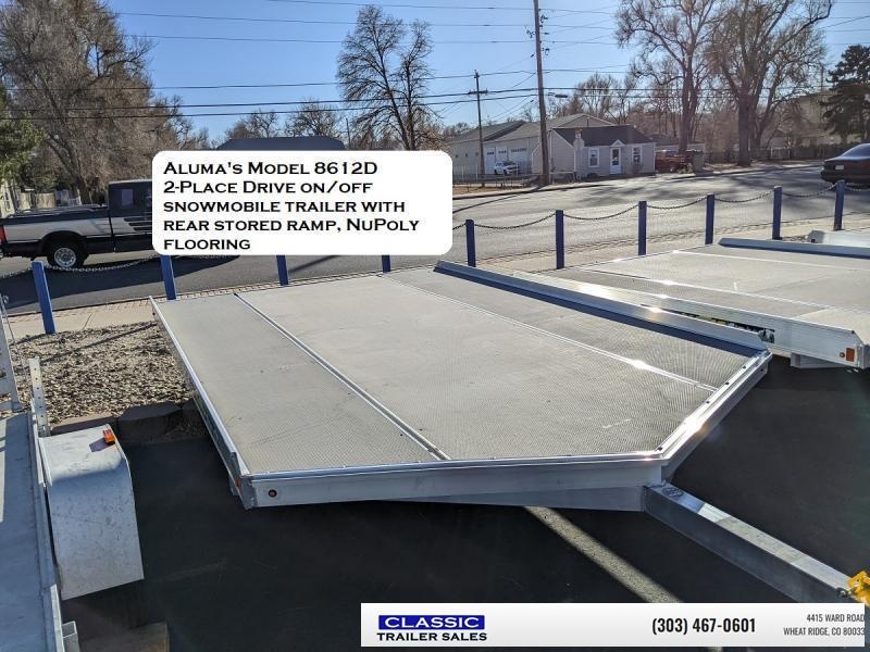 2023 Aluma 8612D/12 Snowmobile Trailer Classic Trailer Sales Cargo