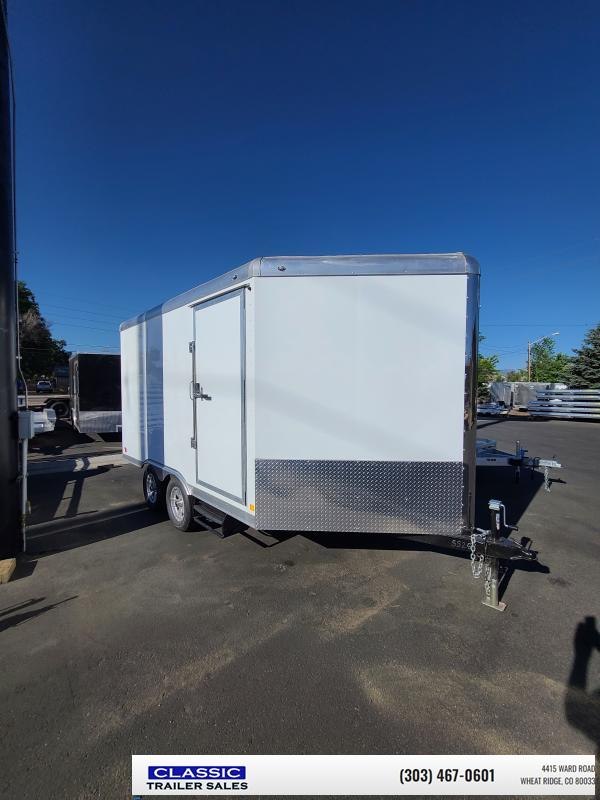 2023 Cargo Mate Snowbird SB8518TA2 Enclosed snowmobile trailer! Cargo