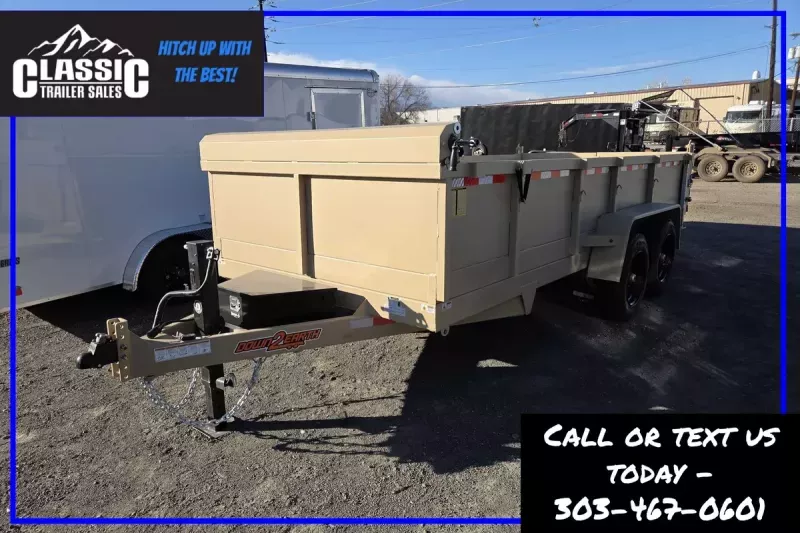 2026 Down 2 Earth Trailers DTE716DT8B Dump Trailer