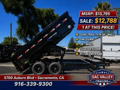 2026 Load Trail DL14 Low-Pro Bumper Pull Dump DL8314072 (83 x 14)