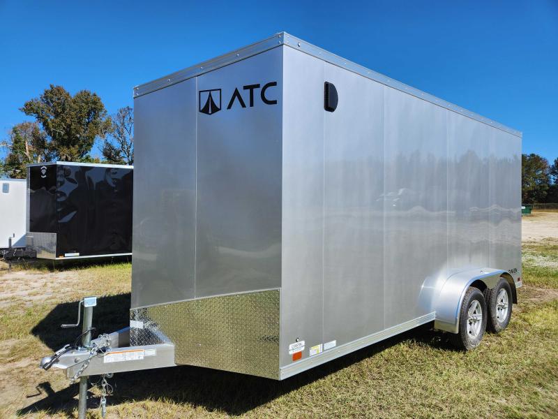 2023 ATC 7' X 16' X 7'IH RAVEN Silver Frost Tandem 3500# Torsion Axle Cargo / Enclosed Trailer, IN014866 2023 ATC 7' X 16' X 7'IH RAVEN Silver Frost Tandem 3500# Torsion Axle Cargo / Enclosed Trailer, IN014866
