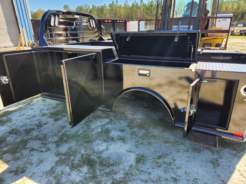 2023 CM Truck Beds SK DRW Skirted Gooseneck Hauler Flatbed with Boxes