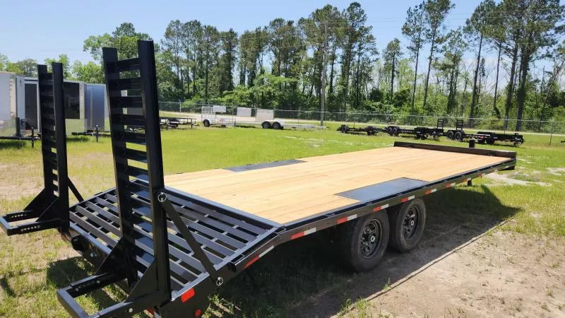 2025 Big Tex Trailers 14OA-24D3A-FRBK (21'+3' DOVE TAIL) Equipment Trailer tHhCvgdjqbc6