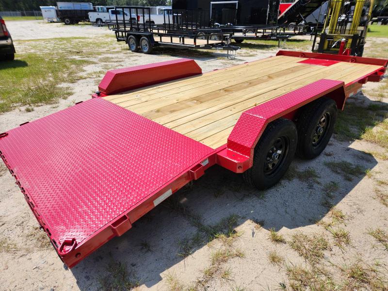 2023 CAM Superline 7X18 P35CAM18CH 3.5 Ton 14'+4' Channel Frame RED
