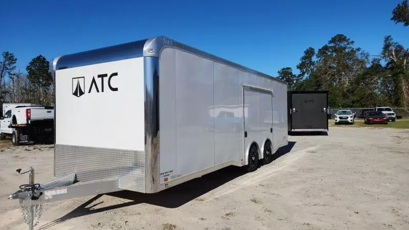 2026 ATC ROM450 8-1/2'x24' (84" Inside height) Tandem 5.2K Axles Car Hauler / Racing / Track Trailer with Premium Escape Door