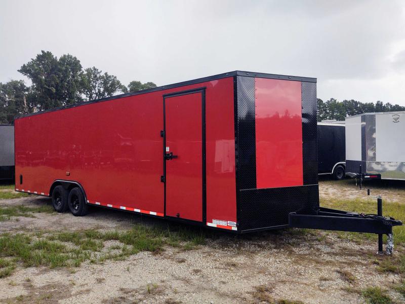 2022 Diamond Cargo 8.5x28 V Nose RED BLACK OUT Tandem Axle Enclosed Cargo Trailer 2022 Diamond Cargo 8.5x28 V Nose RED BLACK OUT Tandem Axle Enclosed Cargo Trailer