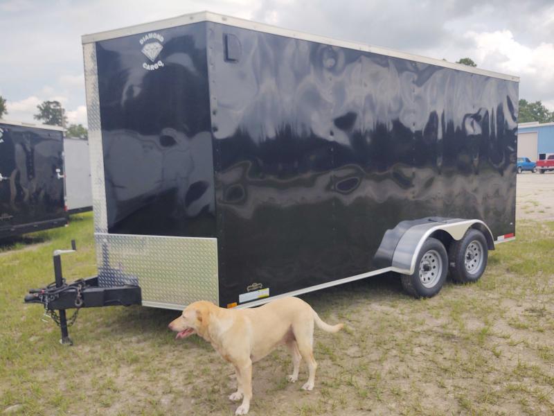 2022 Diamond Cargo 7x16 x 7' (84") Inside Height Tandem Axle BLACK Enclosed Cargo Trailer 2022 Diamond Cargo 7x16 x 7' (84") Inside Height Tandem Axle BLACK Enclosed Cargo Trailer